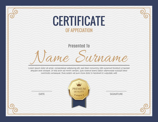 Vector certificate template.