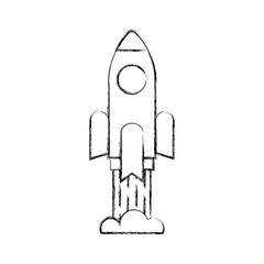 rocket launcher isolated icon vector illustration design