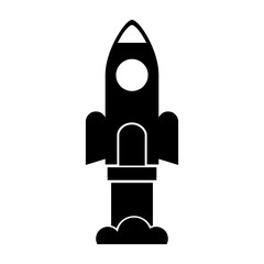 rocket launcher isolated icon vector illustration design