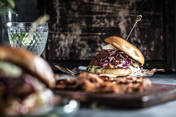 Pulled Pork (burger zubereitung)