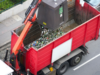 camion recyclage verre