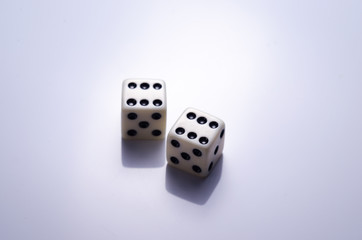 Dice on a light background