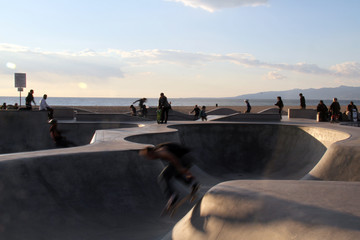 Venice seaside Skate Park, Los Angeles, California