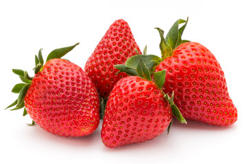 Strawberry isolated on white background. Fresh berry.