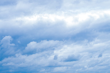 Beautiful blue cloud and sky