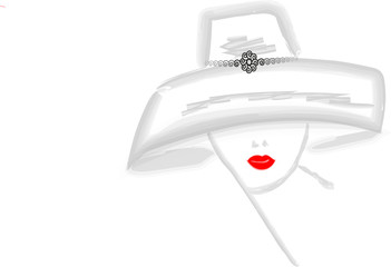donna con cappello