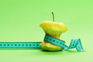 Concept of health, fruit diet and weight management