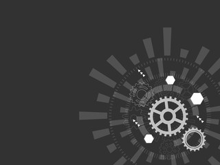 Abstract technological background. Vector illustration.