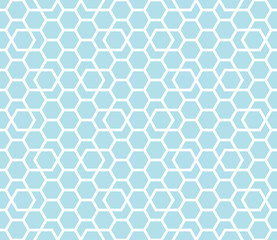 geometric hexagon seamless vector grid pattern background