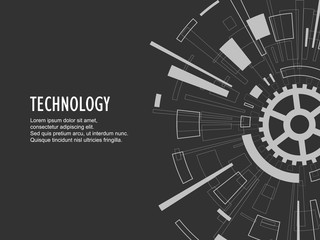 Abstract technological background. Vector illustration.