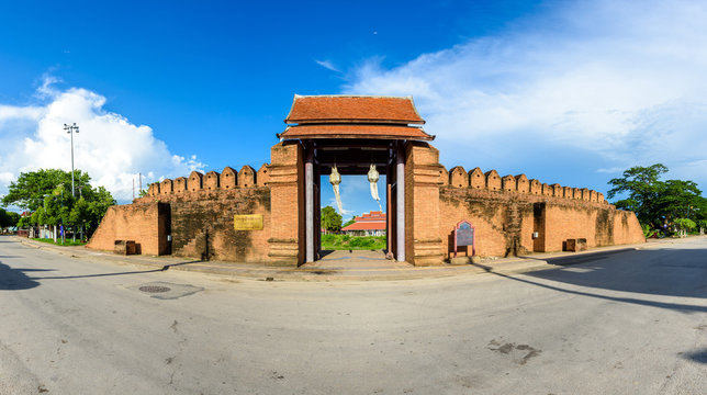 Pratu Thanang Gate in Lamphun Province,Thailand.