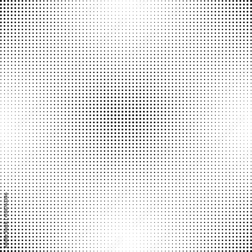 Wall mural halftone dotted background. halftone effect vector pattern. circle dots isolated on the white backgr