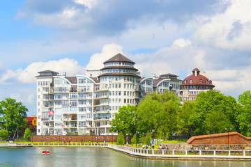 Residential building on the Upper lake of Kaliningrad