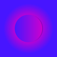 Colorful bright background abstract light with round inscription object