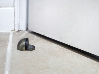 The metal door stopper