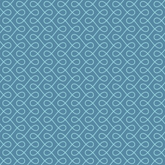 Seamless Linear Flourish Pattern for Retro Design.
