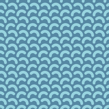 Rounded lines seamless vector pattern
