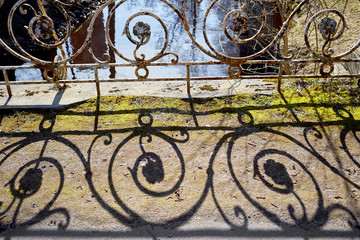 old bridge in the park