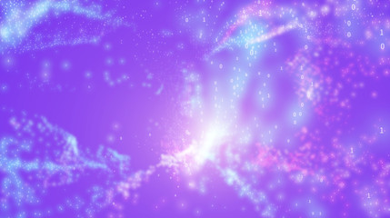 Vector abstract colorful big data point plot visualization. Futuristic infographics design. Visual information complexity. Intricate data threads graphic. Social network, financial analytics