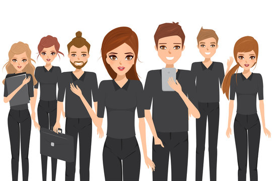 Business people teamwork concept. Illustration vector of character.