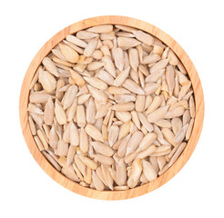 Top view of Shelled Sunflower Seeds