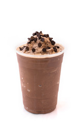 Chocolate chip and chocolate smoothie