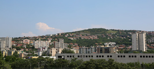 Fototapeta na wymiar condominiums of the city of Trieste in Italy