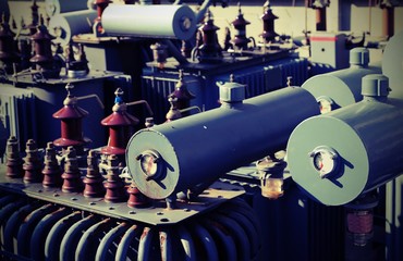 voltage transformers in a polluting and hazardous electrical sto