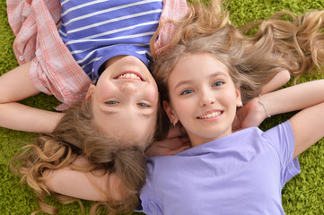 Two pretty little girls 