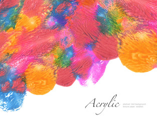 Abstract watercolor blot painted background. Texture paper. Isolated.