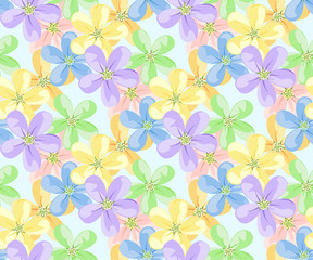Flower Icons for Seamless pattern