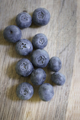
Fresh blue bilberries