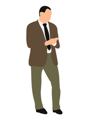 Fototapeta premium male business, symbol, flat style