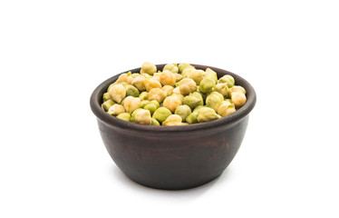 Chickpea isolated on white background