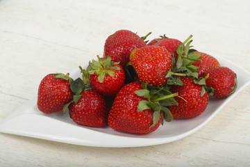Strawberry in the bowl
