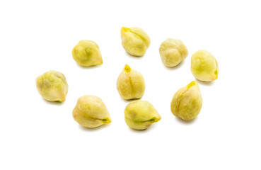 Chickpea isolated on white background