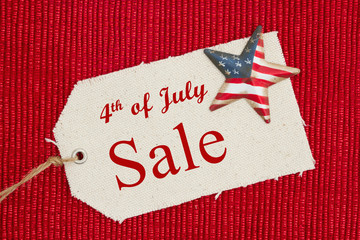 4th of July Sale message