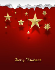 Merry Christmas vector design card template Creative for Holiday illustration