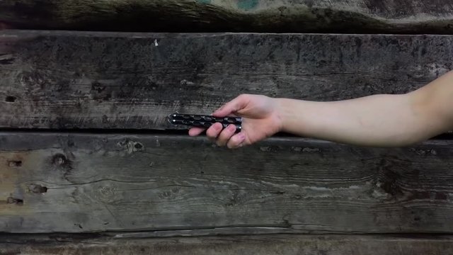 Butterfly knife tricks