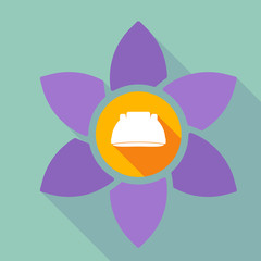 Long shadow loto with a work helmet