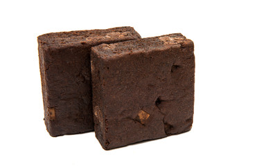 Chocolate Brownie isolated