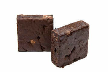 Chocolate Brownie isolated