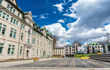 Fototapeta na wymiar City Hall of Quebec City in Canada