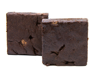 Chocolate Brownie isolated
