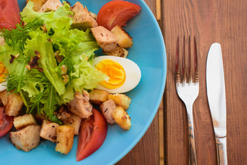 Mixed Salad vegetables with Egg