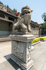 statue in court of Guangdong Folk Art Museum
