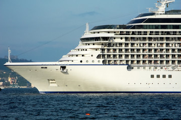 Tourist liner, close-up