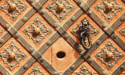 metal medieval vintage door background