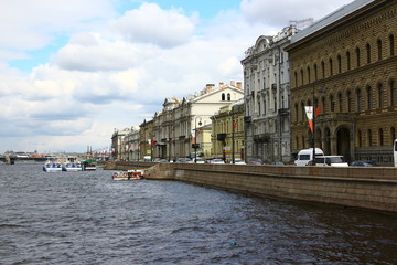 Uferstraße der Newa in St. Petersburg
