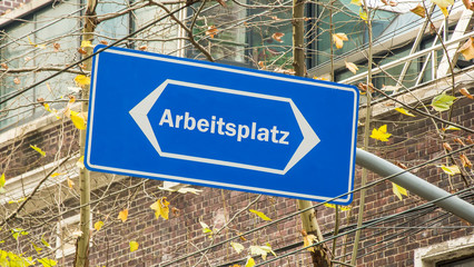 Obraz premium Schild 199 - Arbeitsplatz
